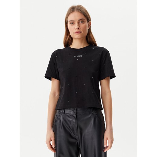 Guess T-Shirt V5GI00 I3Z14 Czarny Regular Fit ze sklepu MODIVO w kategorii Bluzki damskie - zdjęcie 182656769