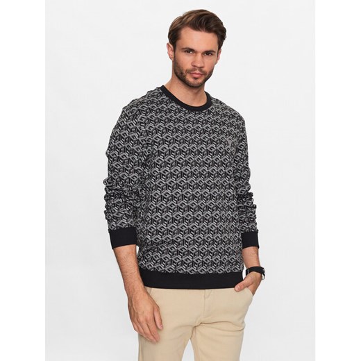 Guess Sweter M3YQ07 KBTO0 Czarny Regular Fit ze sklepu MODIVO w kategorii Swetry męskie - zdjęcie 182656818