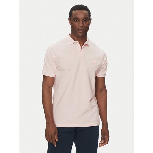 Hechter Paris Polo 74004 151902 Różowy Regular Fit ze sklepu MODIVO w kategorii T-shirty męskie - zdjęcie 182656819