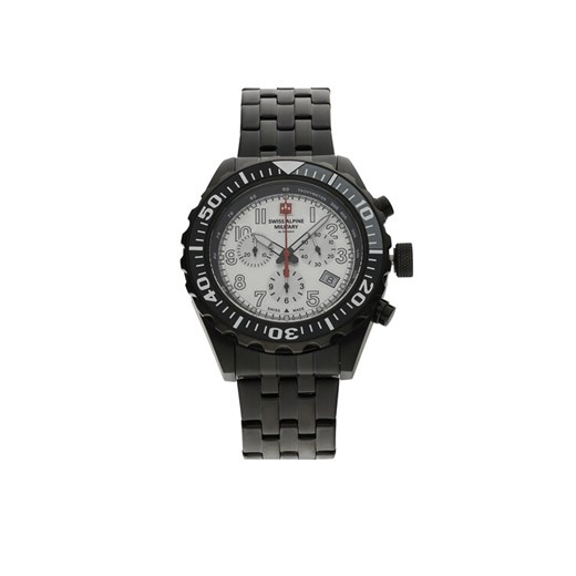 Swiss Alpine Military Zegarek 7076.9172 Czarny ze sklepu MODIVO w kategorii Zegarki - zdjęcie 182656848