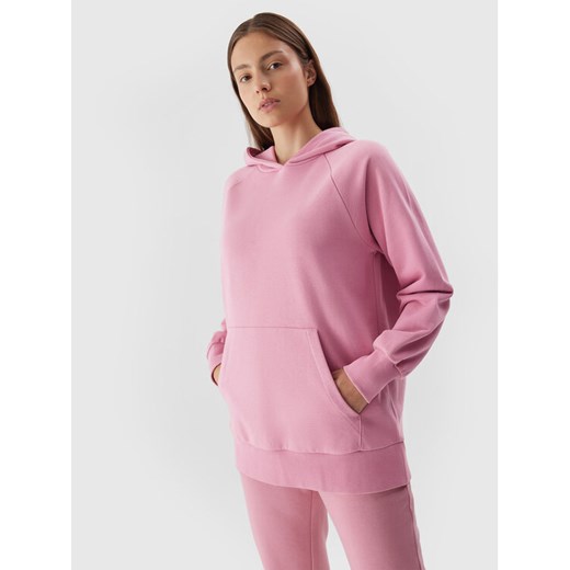 4F Bluza 4FAW23TSWSF0725 Różowy Regular Fit ze sklepu MODIVO w kategorii Bluzy damskie - zdjęcie 182656856