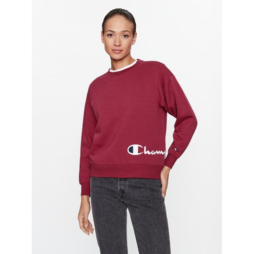 Champion Bluza Crewneck Sweatshirt 116587 Bordowy Regular Fit ze sklepu MODIVO w kategorii Bluzy damskie - zdjęcie 182656895