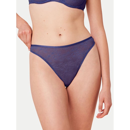 Triumph Stringi Bright Spotlight 10216476 Niebieski ze sklepu MODIVO w kategorii Majtki damskie - zdjęcie 182656949