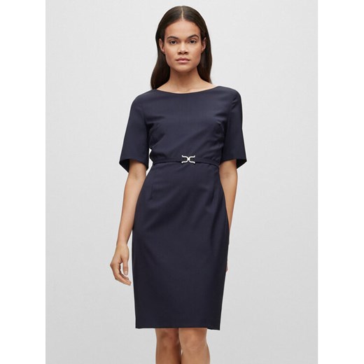 Boss Sukienka codzienna Daleah 50490041 Granatowy Slim Fit ze sklepu MODIVO w kategorii Sukienki - zdjęcie 182656958