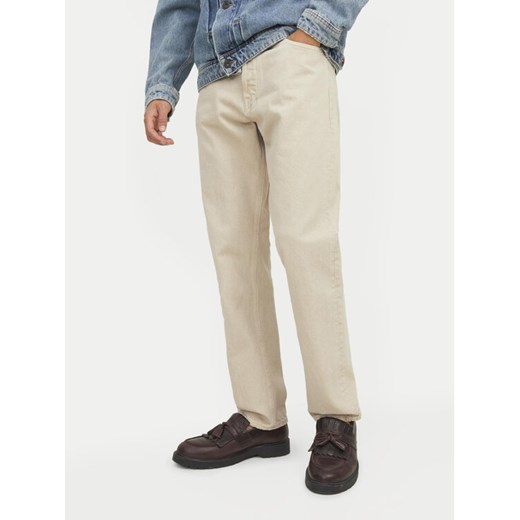 Jack&Jones Jeansy Chris 12246401 Beżowy Relaxed Fit ze sklepu MODIVO w kategorii Jeansy męskie - zdjęcie 182656985