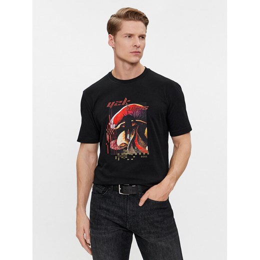 Boss T-Shirt Teemushroom 50509892 Czarny Regular Fit ze sklepu MODIVO w kategorii T-shirty męskie - zdjęcie 182657049