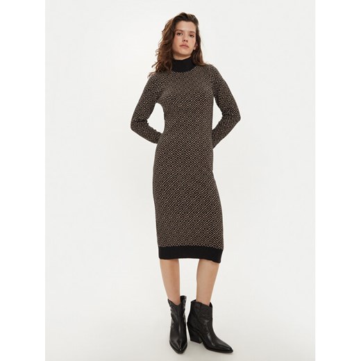Vero Moda Sukienka dzianinowa Aria 10314462 Czarny Slim Fit ze sklepu MODIVO w kategorii Sukienki - zdjęcie 182657119