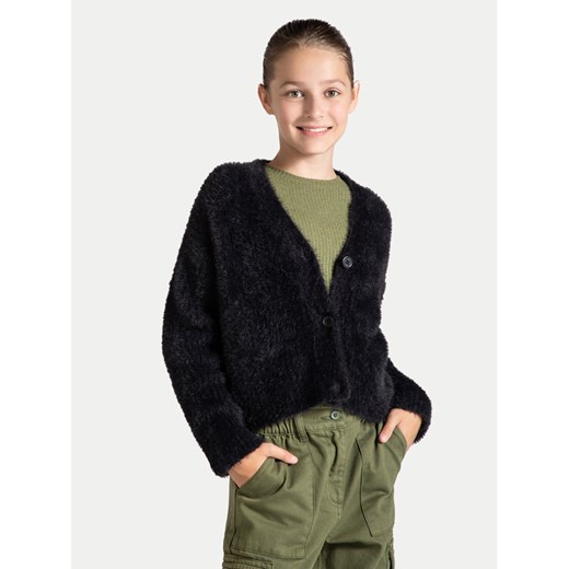 Coccodrillo Kardigan ZC4172201MGJ Czarny Regular Fit ze sklepu MODIVO w kategorii Swetry dziewczęce - zdjęcie 182657126