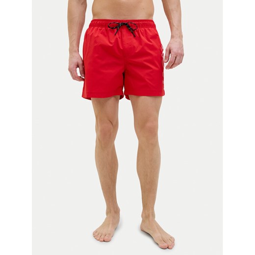 Jack&Jones Szorty kąpielowe Maui 12275129 Czerwony Regular Fit ze sklepu MODIVO w kategorii Kąpielówki - zdjęcie 182657257