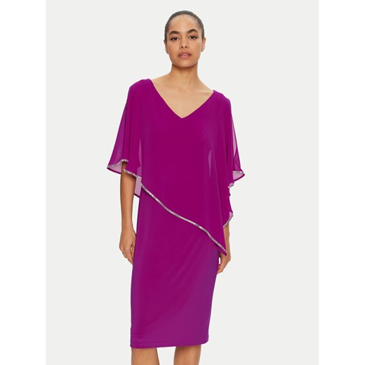 Joseph Ribkoff Sukienka koktajlowa 243797 Fioletowy Slim Fit ze sklepu MODIVO w kategorii Sukienki - zdjęcie 182657286