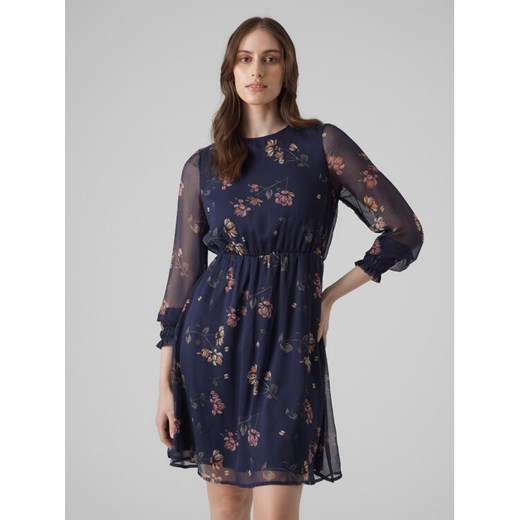 Vero Moda Sukienka codzienna Milla 10244553 Granatowy Regular Fit ze sklepu MODIVO w kategorii Sukienki - zdjęcie 182657296