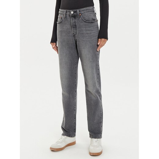 Levi's® Jeansy 501® 12501-0412 Czarny Straight Fit ze sklepu MODIVO w kategorii Jeansy damskie - zdjęcie 182657307