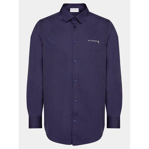 Richmond X Koszula Liddo UMP24230CA Granatowy Slim Fit ze sklepu MODIVO w kategorii Koszule męskie - zdjęcie 182657318