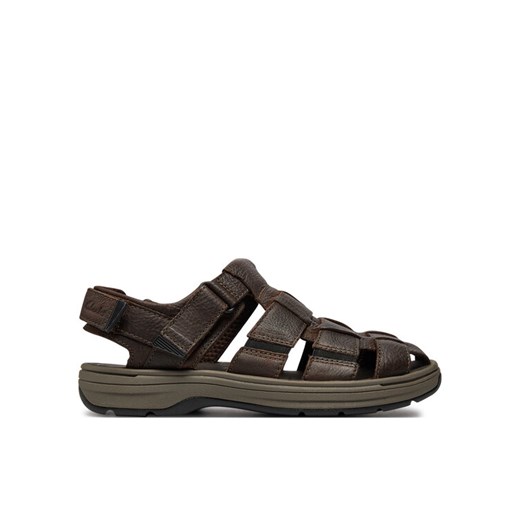 Clarks Sandały Saltway Cove 26176900 Brązowy ze sklepu MODIVO w kategorii Sandały męskie - zdjęcie 182657379
