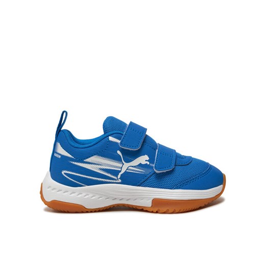Puma Buty halowe Varion II V Jr 108106 03 Niebieski ze sklepu MODIVO w kategorii Buty sportowe dziecięce - zdjęcie 182657399