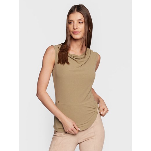 Guess Bluzka Ramona W3RP42 KAQL2 Zielony Slim Fit ze sklepu MODIVO w kategorii Bluzki damskie - zdjęcie 182657407