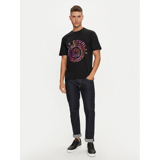 Just Cavalli T-Shirt 76OAHC17 Czarny Regular Fit ze sklepu MODIVO w kategorii T-shirty męskie - zdjęcie 182657416