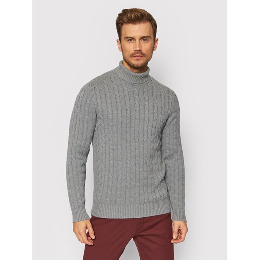Selected Homme Golf Ryan 16077218 Szary Regular Fit ze sklepu MODIVO w kategorii Swetry męskie - zdjęcie 182657418