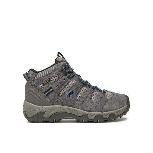 Keen Trekkingi Headout Mid Wp Steel 1028307 Szary ze sklepu MODIVO w kategorii Buty trekkingowe damskie - zdjęcie 182657425