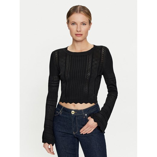 Guess Sweter Adaline W4GR08 Z2U00 Czarny Regular Fit ze sklepu MODIVO w kategorii Swetry damskie - zdjęcie 182657455
