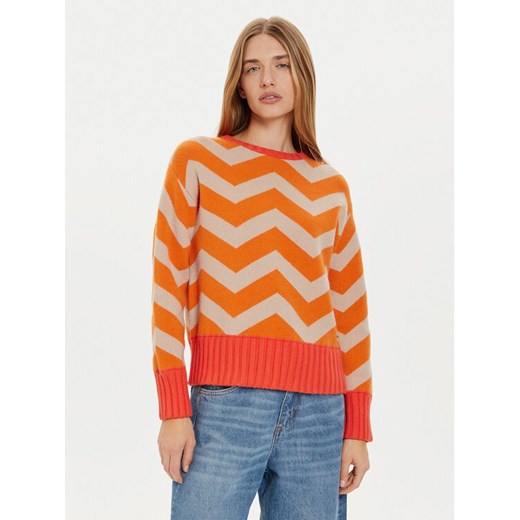 Frieda & Freddies Sweter 3307 Pomarańczowy Regular Fit ze sklepu MODIVO w kategorii Swetry damskie - zdjęcie 182657558