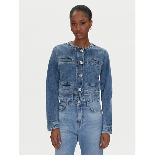 PINKO Kurtka jeansowa 104980 A2DW Granatowy Regular Fit ze sklepu MODIVO w kategorii Kurtki damskie - zdjęcie 182657585