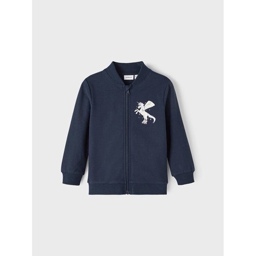 NAME IT Kurtka bomber 13213312 Granatowy Regular Fit ze sklepu MODIVO w kategorii Bluzy dziewczęce - zdjęcie 182657605
