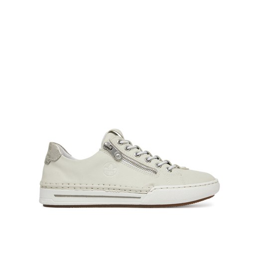 Rieker Sneakersy L7250-80 Écru ze sklepu MODIVO w kategorii Buty sportowe damskie - zdjęcie 182657618
