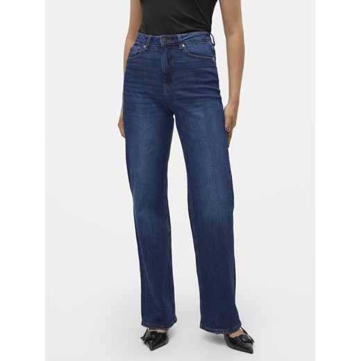 Vero Moda Jeansy Tessa 10311180 Granatowy Wide Leg ze sklepu MODIVO w kategorii Jeansy damskie - zdjęcie 182657619