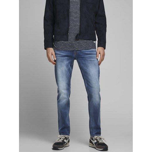 Jack&Jones Jeansy Mike 12168290 Niebieski Tapered Fit ze sklepu MODIVO w kategorii Jeansy męskie - zdjęcie 182657647