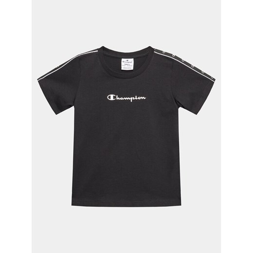 Champion T-Shirt 404643 Czarny Regular Fit ze sklepu MODIVO w kategorii T-shirty chłopięce - zdjęcie 182657666