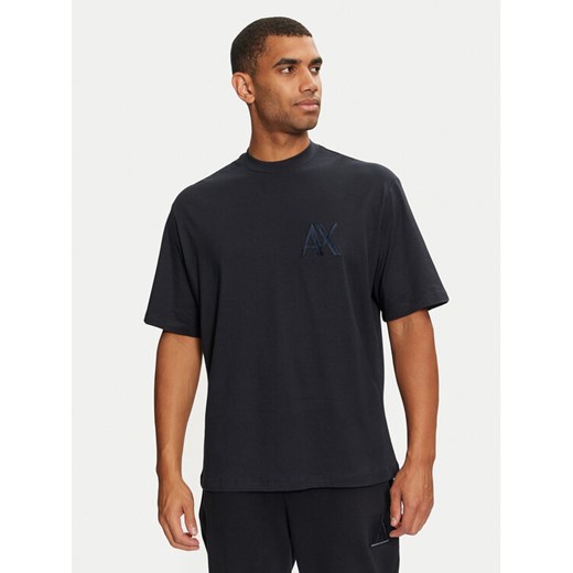 Armani Exchange T-Shirt 6DZMJF ZJLFZ 1510 Granatowy Regular Fit ze sklepu MODIVO w kategorii T-shirty męskie - zdjęcie 182657688