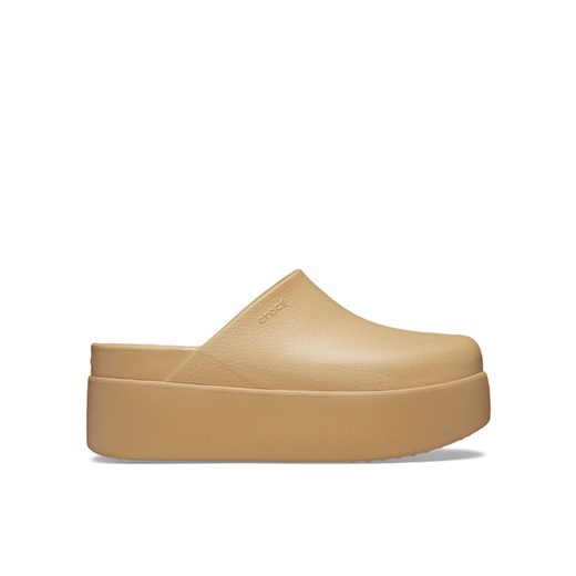 Crocs Klapki Dylan Platform Clog 209870 Brązowy ze sklepu MODIVO w kategorii Klapki damskie - zdjęcie 182657706