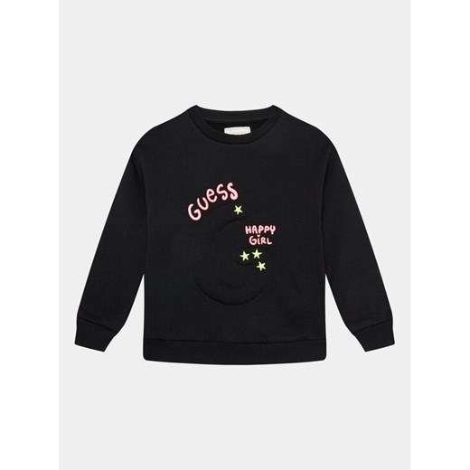 Guess Bluza K3BQ00 KAD74 Czarny Regular Fit ze sklepu MODIVO w kategorii Bluzy dziewczęce - zdjęcie 182657739
