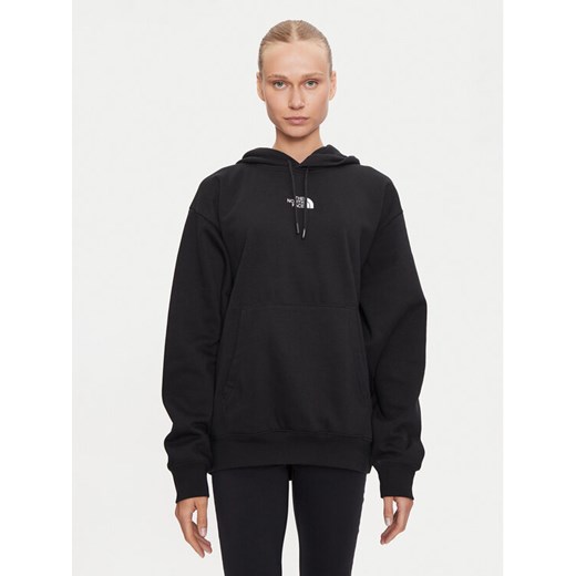 The North Face Bluza Essential NF0A89EN Czarny Oversize ze sklepu MODIVO w kategorii Bluzy damskie - zdjęcie 182657745