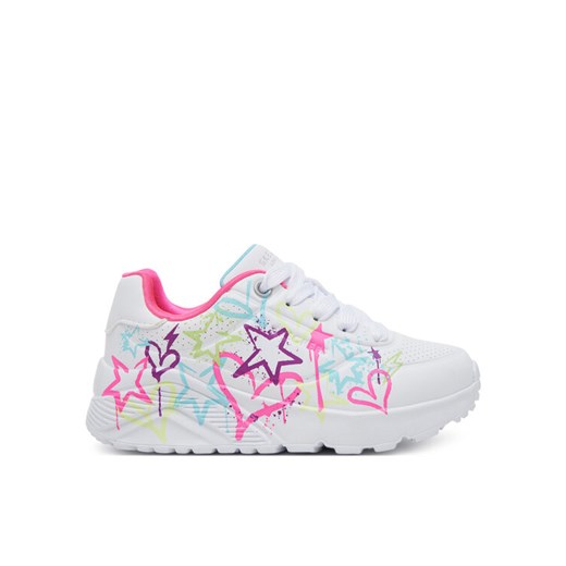 Skechers Sneakersy Uno Lite - My Drip 310391L/WMN Biały ze sklepu MODIVO w kategorii Buty sportowe dziecięce - zdjęcie 182657746