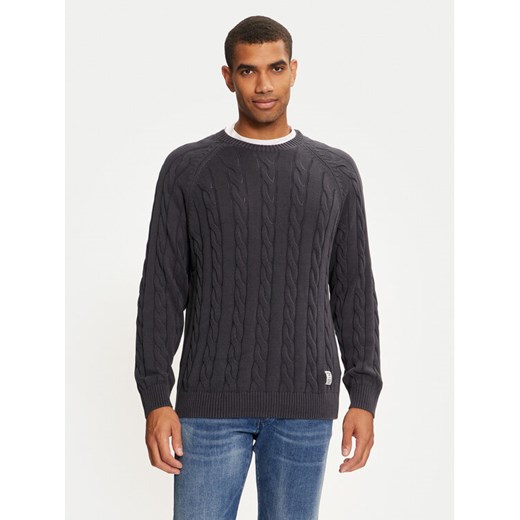 Pepe Jeans Sweter Camdem PM702455 Granatowy Regular Fit ze sklepu MODIVO w kategorii Swetry męskie - zdjęcie 182657789