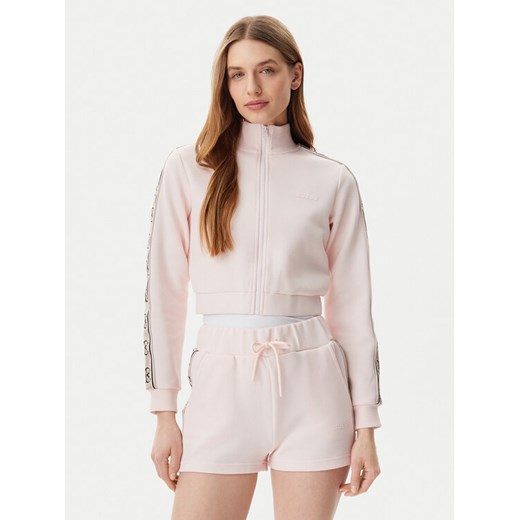 Guess Bluza V3RQ12 KB3P2 Różowy Regular Fit ze sklepu MODIVO w kategorii Bluzy damskie - zdjęcie 182657795
