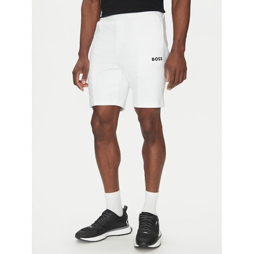 BOSS Szorty sportowe 50537819 Biały Regular Fit ze sklepu MODIVO w kategorii Spodenki męskie - zdjęcie 182657797