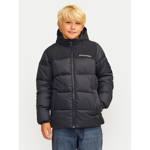 Jack&Jones Junior Kurtka zimowa Moon 12258878 Czarny Regular Fit ze sklepu MODIVO w kategorii Kurtki chłopięce - zdjęcie 182657866