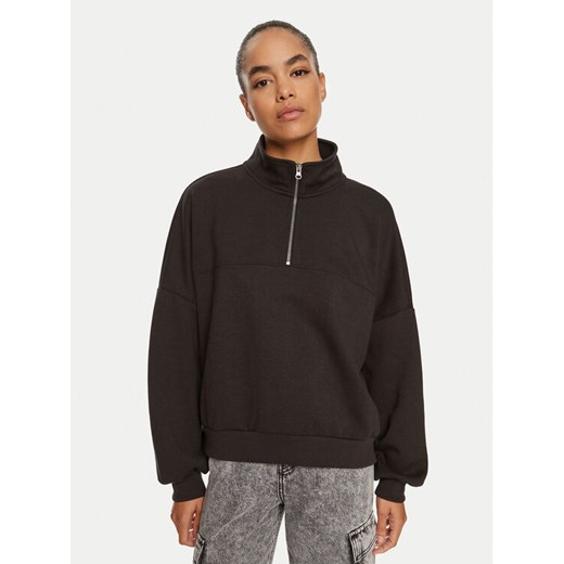 Vans Bluza Elevated VN000J4J Czarny Loose Fit ze sklepu MODIVO w kategorii Bluzy damskie - zdjęcie 182657927