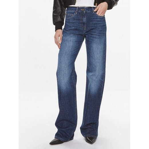 Elisabetta Franchi Jeansy PJ-47I-41E2-V320 Niebieski Straight Fit ze sklepu MODIVO w kategorii Jeansy damskie - zdjęcie 182657929