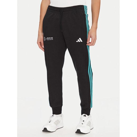 adidas Spodnie dresowe Mercedes - AMG Petronas Formula One Team DNA JV5379 Czarny Regular Fit ze sklepu MODIVO w kategorii Spodnie męskie - zdjęcie 182658015