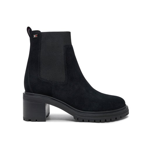 Tommy Hilfiger Sztyblety FW0FW08429 Czarny ze sklepu MODIVO w kategorii Botki - zdjęcie 182658017