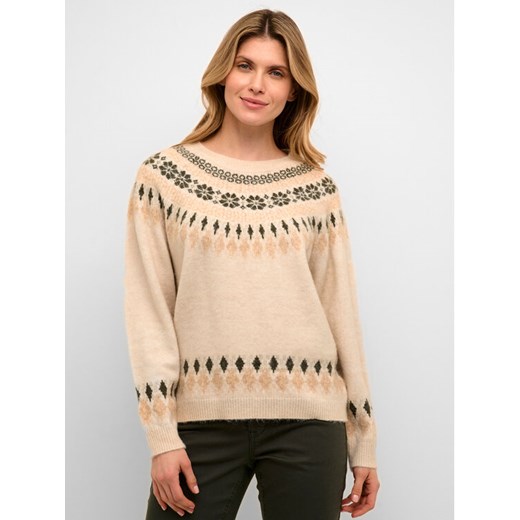 Cream Sweter Crcherry Knit 10610568 Beżowy Loose Fit ze sklepu MODIVO w kategorii Swetry damskie - zdjęcie 182658026