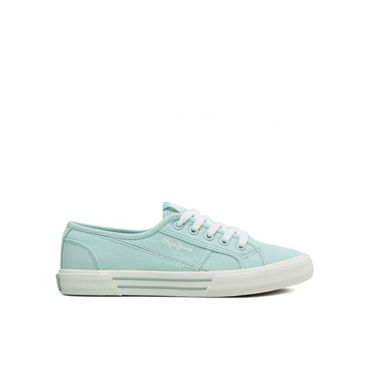 Pepe Jeans Tenisówki Brady Basic W PLS31287 Turkusowy ze sklepu MODIVO w kategorii Trampki damskie - zdjęcie 182658056