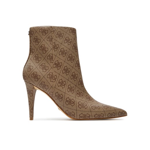 Guess Botki Slinks2 FLFSK2 FAL10 Beżowy ze sklepu MODIVO w kategorii Botki - zdjęcie 182658065