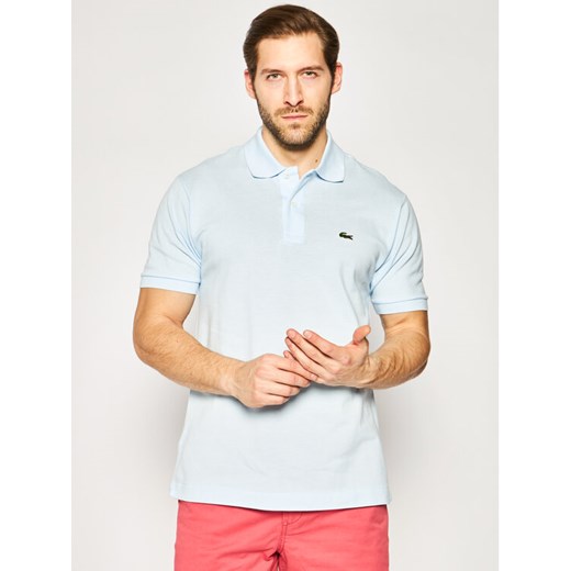 Lacoste Polo L1212 Niebieski Classic Fit ze sklepu MODIVO w kategorii T-shirty męskie - zdjęcie 182658076