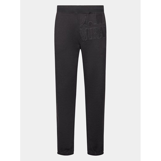 C.P. Company Spodnie dresowe Diagonal Raised 14CMSP326A 005086W Czarny Regular Fit ze sklepu MODIVO w kategorii Spodnie męskie - zdjęcie 182658098