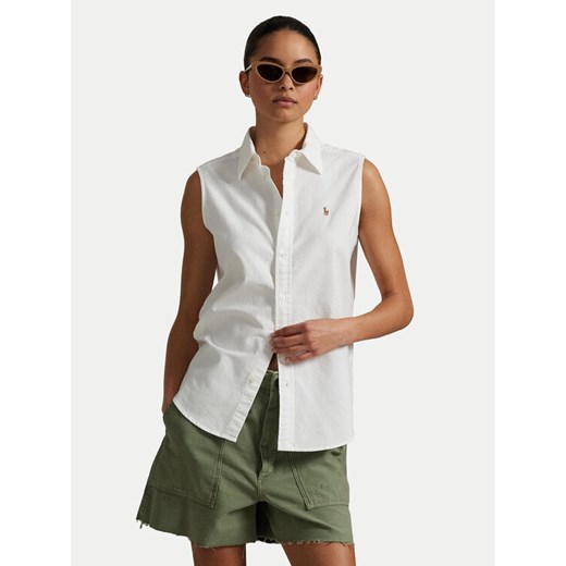 Polo Ralph Lauren Koszula 211968992001 Biały Classic Fit ze sklepu MODIVO w kategorii Koszule damskie - zdjęcie 182658159